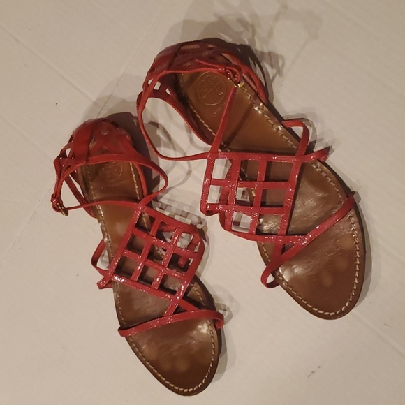 Tory Burch Sandals. Red - Picture 7 of 7
